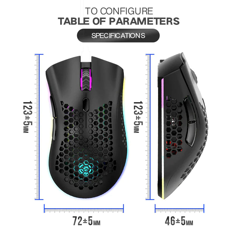 VictoryClicks HyperSpeed Honeycomb Mouse